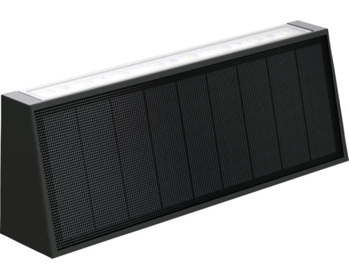 Čierne vonkajšie svetlo so solárnym panelom