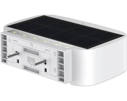 Solárna lampa na montáž na stenu s upevňovacím materiálom