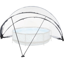 Zastrešenie bazéna pre kruhové bazény na ochranu pred poveternostnými vplyvmi a na predĺženie kúpacej sezóny.