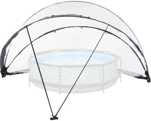 Zastrešenie bazéna pre kruhové bazény na ochranu pred poveternostnými vplyvmi a na predĺženie kúpacej sezóny.