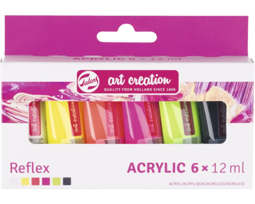 Set akrylových farieb Reflex 6 x 12 ml
