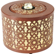 Dekoratívna izbová fontána s kvetinovým vzorom a LED osvetlením