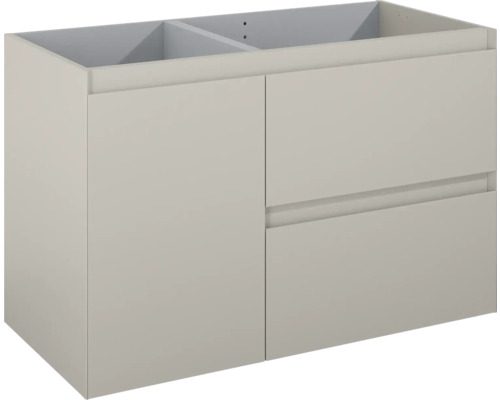 Kúpeľňová skrinka pod umývadlo Jungborn DECEM fume 1000 x 635 x 458 mm 169009 Skrinka pod umývadlo s dvomi dvierkami