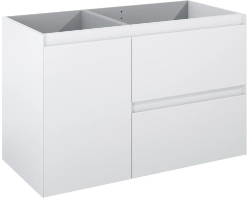 Kúpeľňová skrinka pod umývadlo Jungborn DECEM biela 1000 x 635 x 458 mm 168152 Skrinka pod umývadlo s dvomi zásuvkami