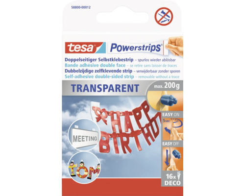 Tesa Powerstrips obojstranná lepiaca páska, odstrániteľná bezo stopy