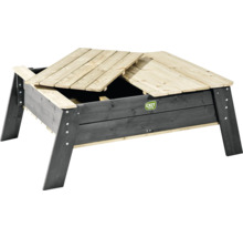 Drevené pieskovisko s vekom na zakrytie piesku