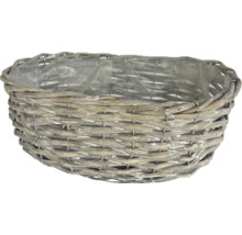 Prútený košík na rastliny s fóliou