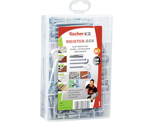 Fischer Meister-Box s hmoždinkami, skrutkami a háčikmi