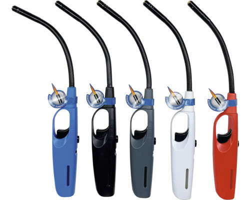 Päť tyčových zapaľovačov s flexibilným krkom