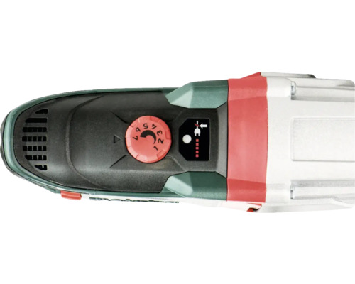 Pohľad zhora na akumulátorový vŕtací skrutkovač s regulátorom otáčok