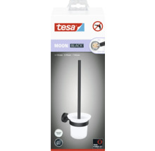 Tesa Moon Black WC súprava na montáž na stenu bez vŕtania