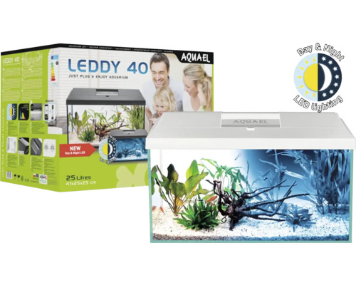 Akvárium Aquael Leddy 40 s rastlinami a dekoráciou