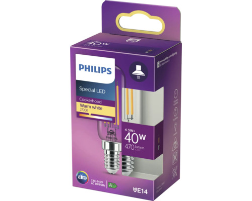 LED žiarovka Philips pre digestor, 4,5 W, pätica E14, v krabici