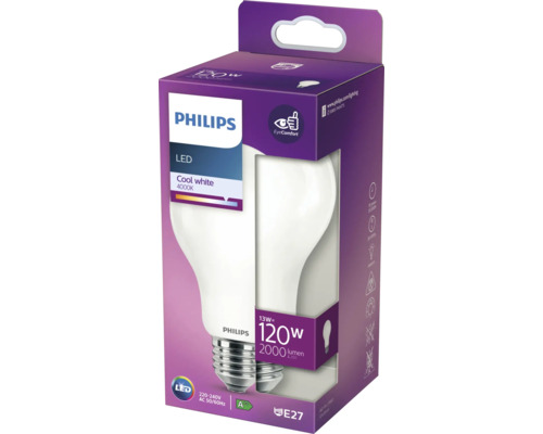 Žiarovka Philips LED, 13 W zodpovedá 120 W, 4000 kelvinov, pätica E27 v balení