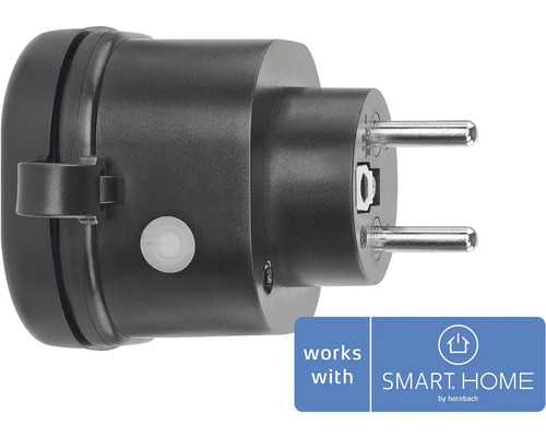 Čierna inteligentná domáca zástrčka