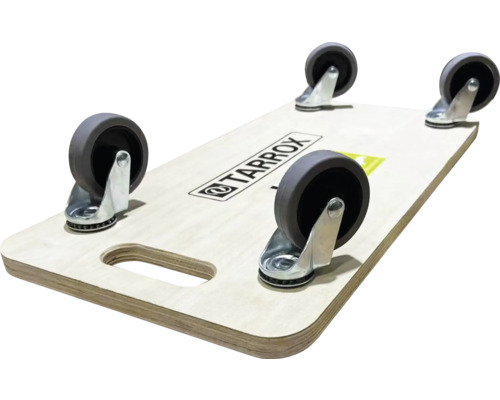 Dielenská pojazdná doska so štyrmi kolieskami a držadlom