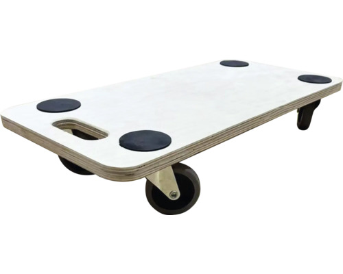 Drevené prepravné kolieska na nábytok s otvorom na uchopenie a protišmykovými podložkami