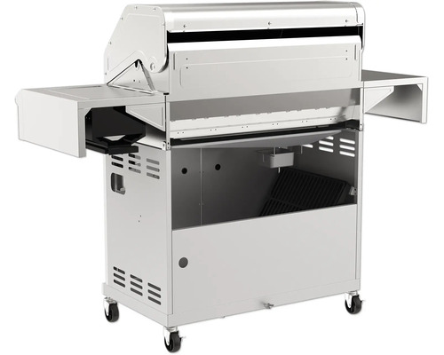 Gril s odkladacími plochami a kolieskami