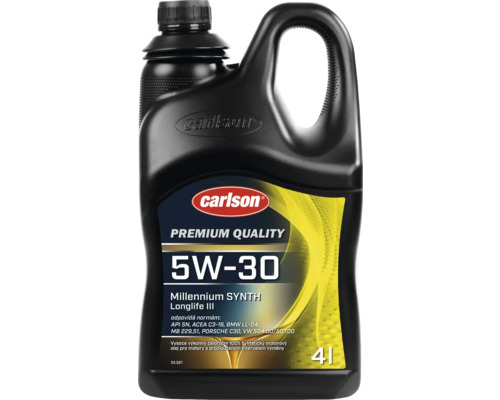 Motorový olej Carlson 5W-30 v štvorlitrovom kanistri