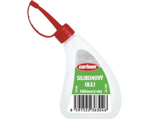 Fľaša silikónového oleja s červeným uzáverom