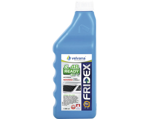 Fridex G 48 chladiaca kvapalina pripravená na použitie do mínus 30 stupňov v 1000 ml fľaši