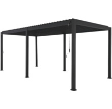 Voľne stojaca pergola z kovu s lamelovou strechou