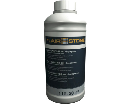 Čistič dlažby Flairstone 3001 1 l - Impregnácia pre betónové dlažby Flair Stone 3001 Impregnačný prostriedok na betón a prírodný kameň, 1 liter až na 30 metrov štvorcových