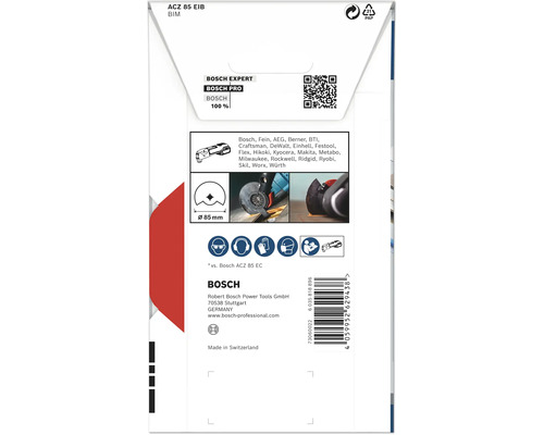 Balenie pílového listu Bosch ACZ 85 EIB BIM, priemer 85 mm