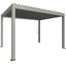 Kovová pergola s lamelovou strechou