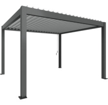 Kovová pergola s lamelovou strechou