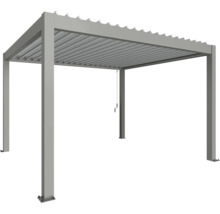 Voľne stojaca pergola s lamelovou strechou z kovu