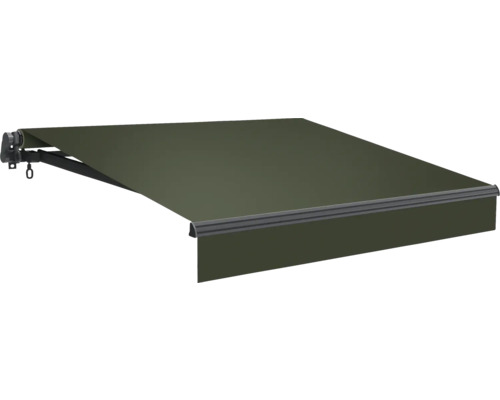 Kĺbová markíza Lotus 3 x 2,5 m olivová/silver Výsuvná kĺbová markíza na vonkajšie použitie