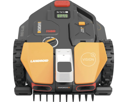 Pohľad zhora na robotickú kosačku Worx Landroid