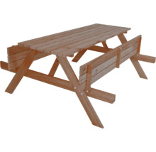 Drevený piknikový stôl pre vonkajšie použitie