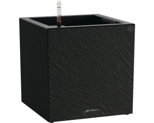 Štvorcový kvetináč s ukazovateľom hladiny vody