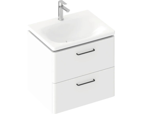 Skrinka pod umývadlo s dvomi zásuvkami a vodovodnou batériou