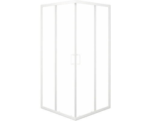 Rohová sprcha s dverami a rámom