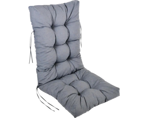 Poduška na kreslo s vysokou opierkou Rojaplast PREMIUM 120 x 50 x 10 cm tmavo šedá