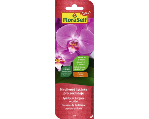 Hnojivové tyčinky pre orchidey FloraSelf Select 30 ks