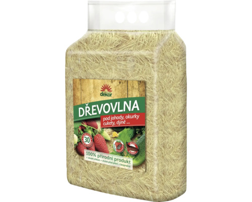 Drevitá vlna v balení pre jahody, uhorky, cukety a tekvice