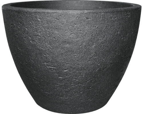 Kvetináč plastový Geli Stone Ø 60 cm x 45 cm antracit