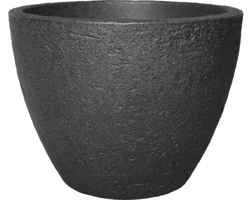 Kvetináč plastový Geli Stone Ø 50 cm x 38 cm antracit