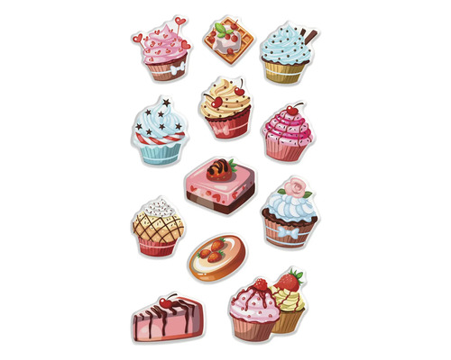 Obrázok rôznych tort a cupcakes
