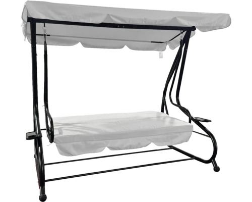 Záhradná hojdačka so slnečnou strieškou a sedákom