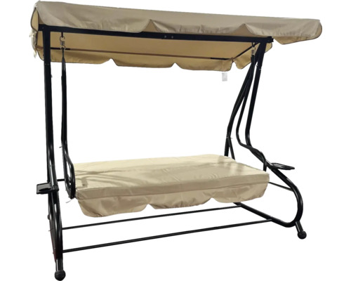 Záhradná hojdačka so slnečnou strieškou a sedákom