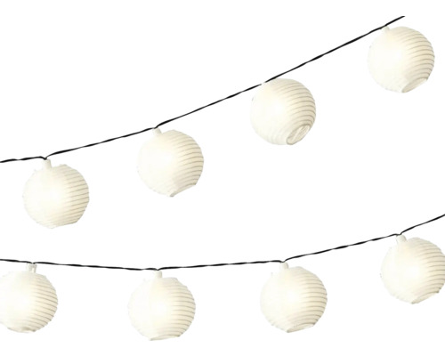 Záhradné osvetlenie solárna reťaz biela 10 LED 450 cm, teplé biele svetlo