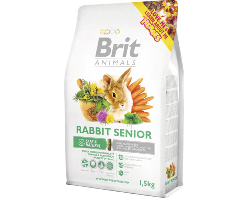 Krmivo pre králiky Brit Animals Rabbit Senior Complete 1,5 kg