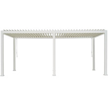 Biela pergola do záhrady
