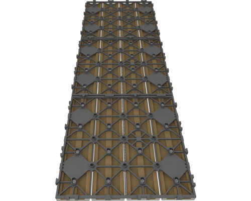 Terasa z dreva s plastovou spodnou konštrukciou