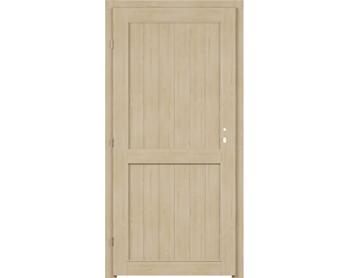 Drevené dvere s vertikálnymi panelmi a rámom